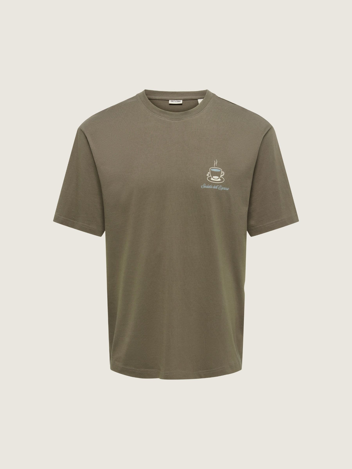 ONLY & SONS - Fred Marco Relaxed Graphic Shortsleeve T-Shirt - Canteen Expresso