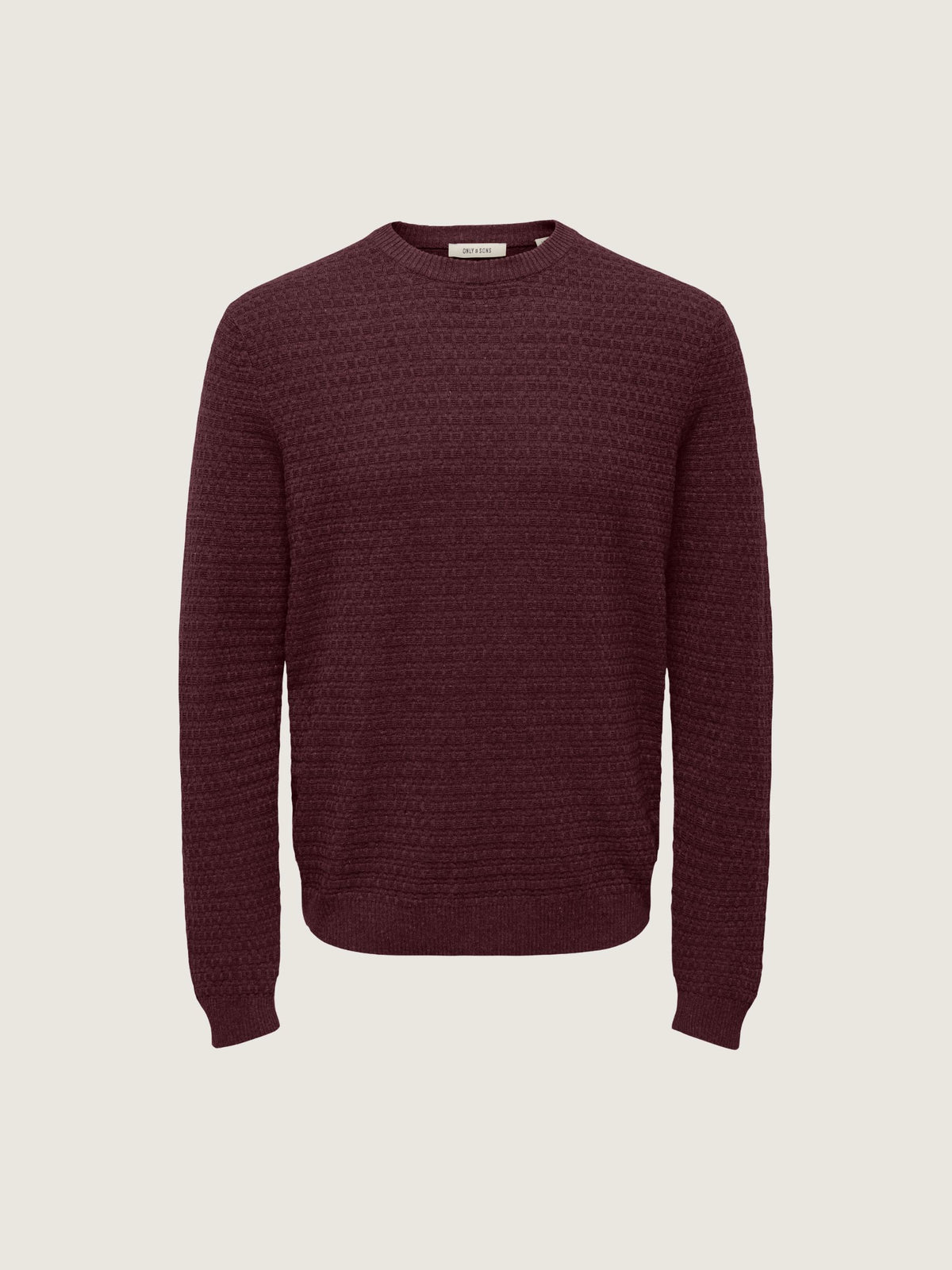 ONLY & SONS - Loui Structure Knit Sweater - Port Royale