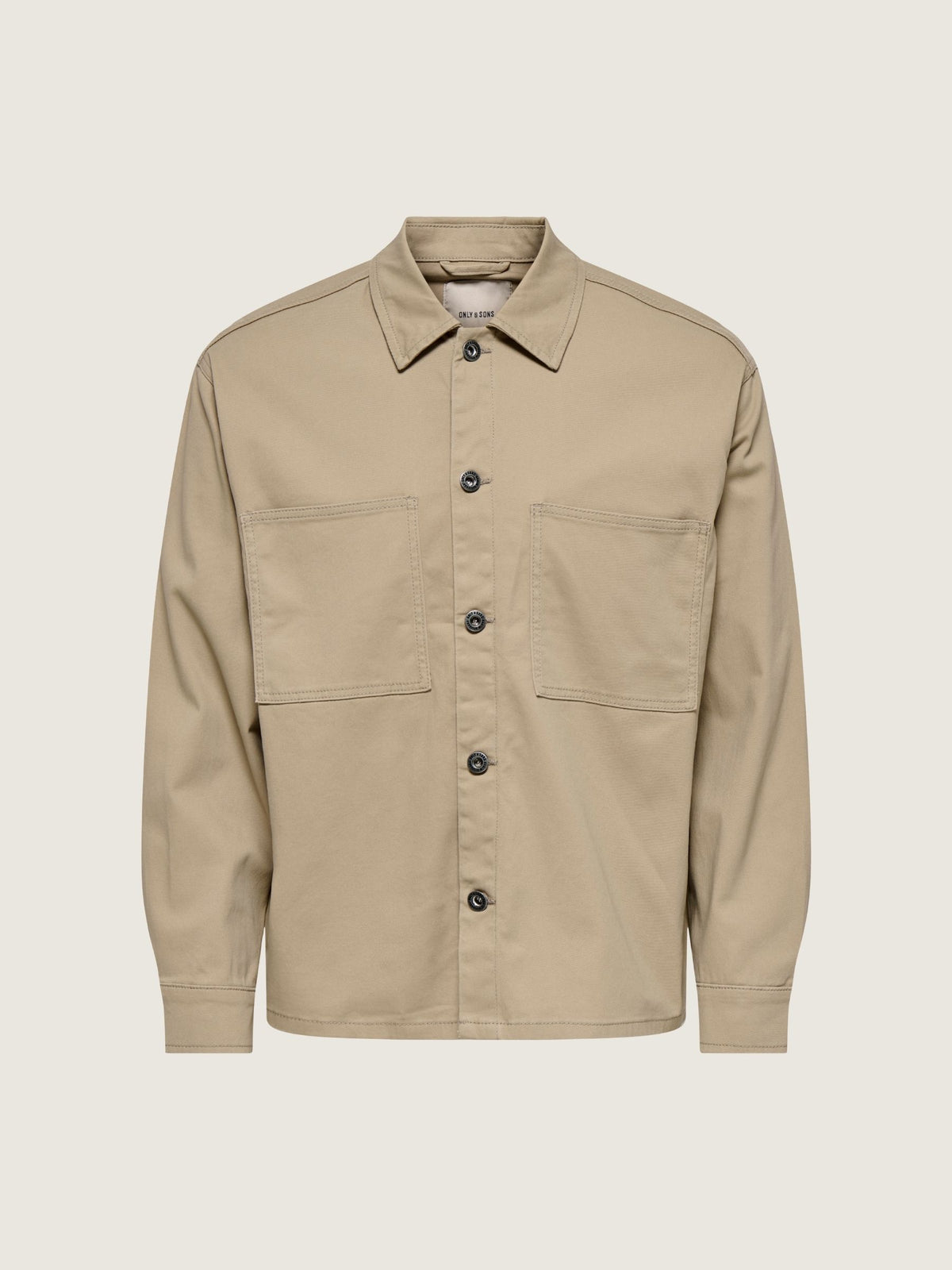 ONLY & SONS - Toby Relaxed Overshirt - Chinchilla