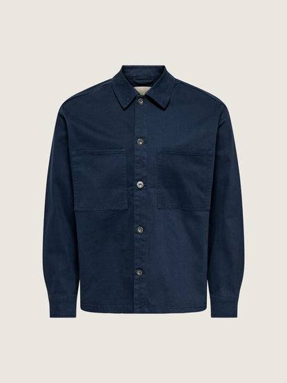 ONLY & SONS - Toby Relaxed Overshirt - Dress Blues