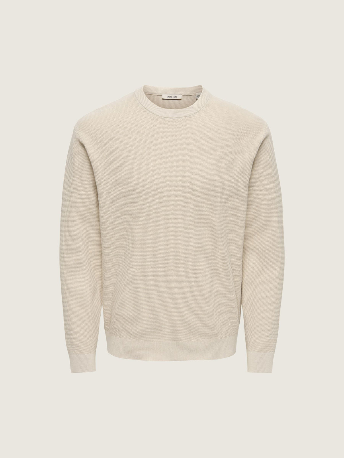 ONLY & SONS - Tony Longsleeve Waffle Knit Shirt - Silver Lining