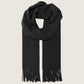 ONLY - Astrid Woven Fringed Scarf - Black