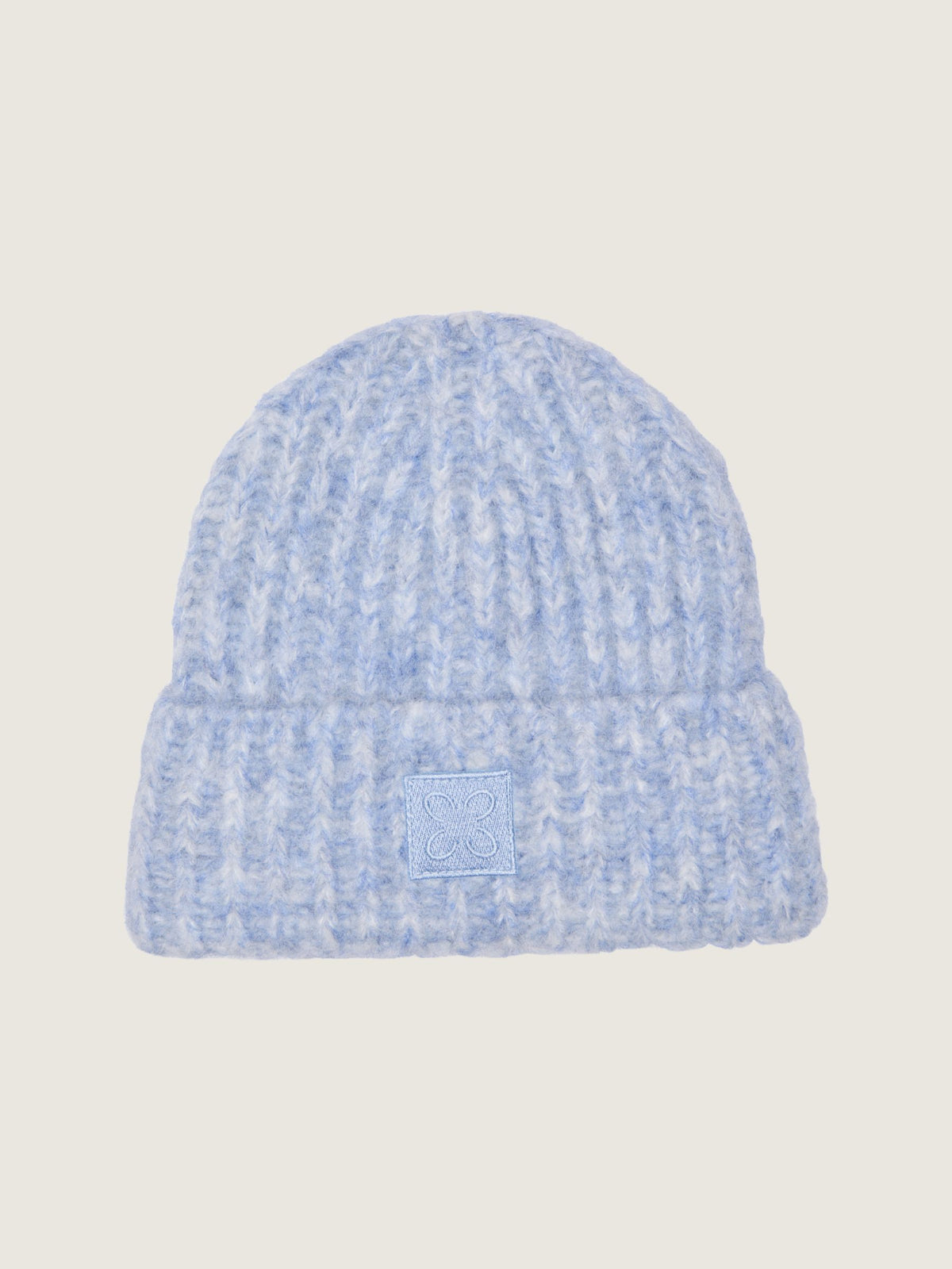 ONLY - Christina Knit Patch Beanie - Dusty Blue