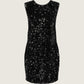 ONLY - Confidence Sequin Bow Dress - Black