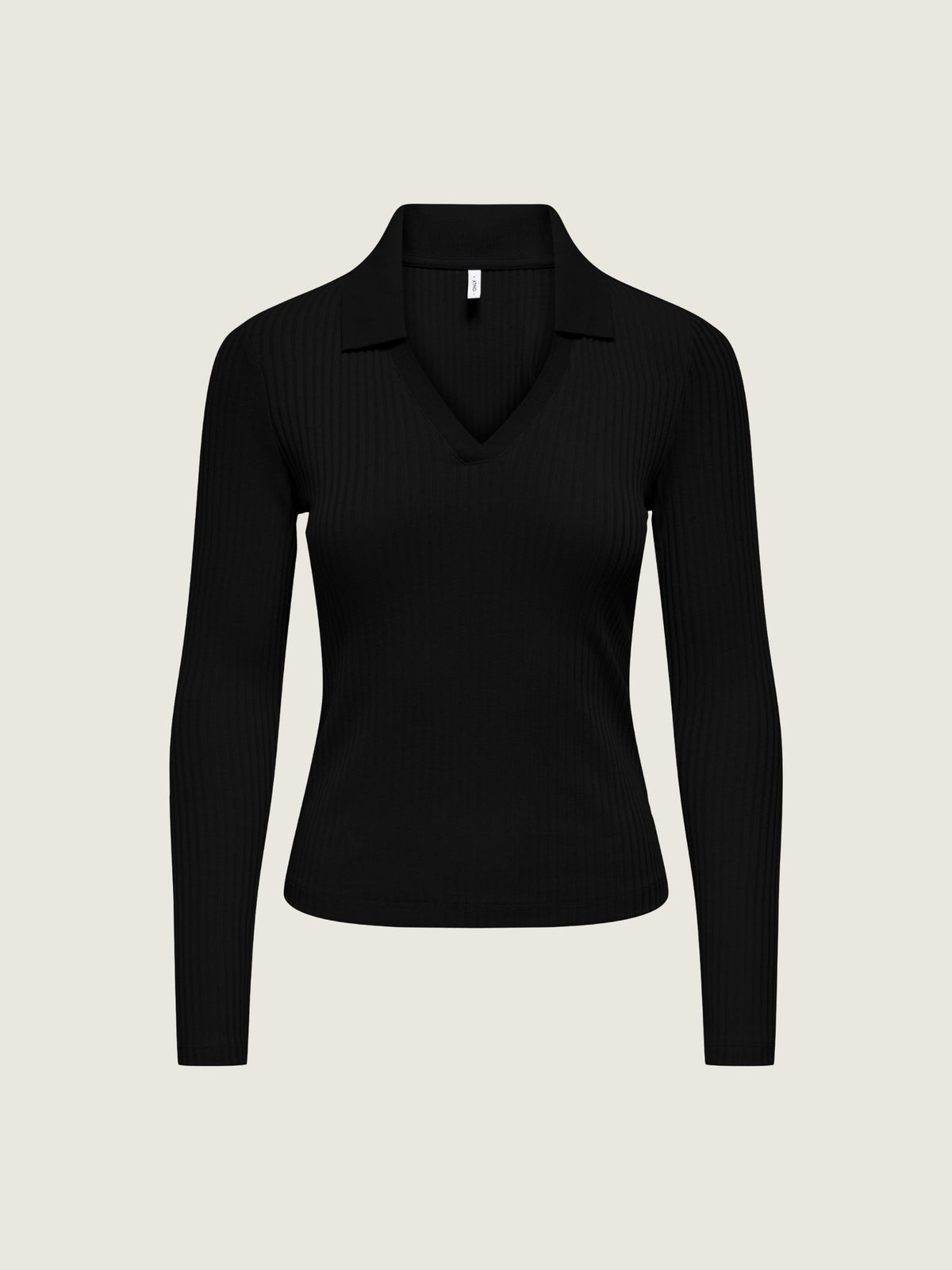 ONLY - Daisy V-neck Top - Black