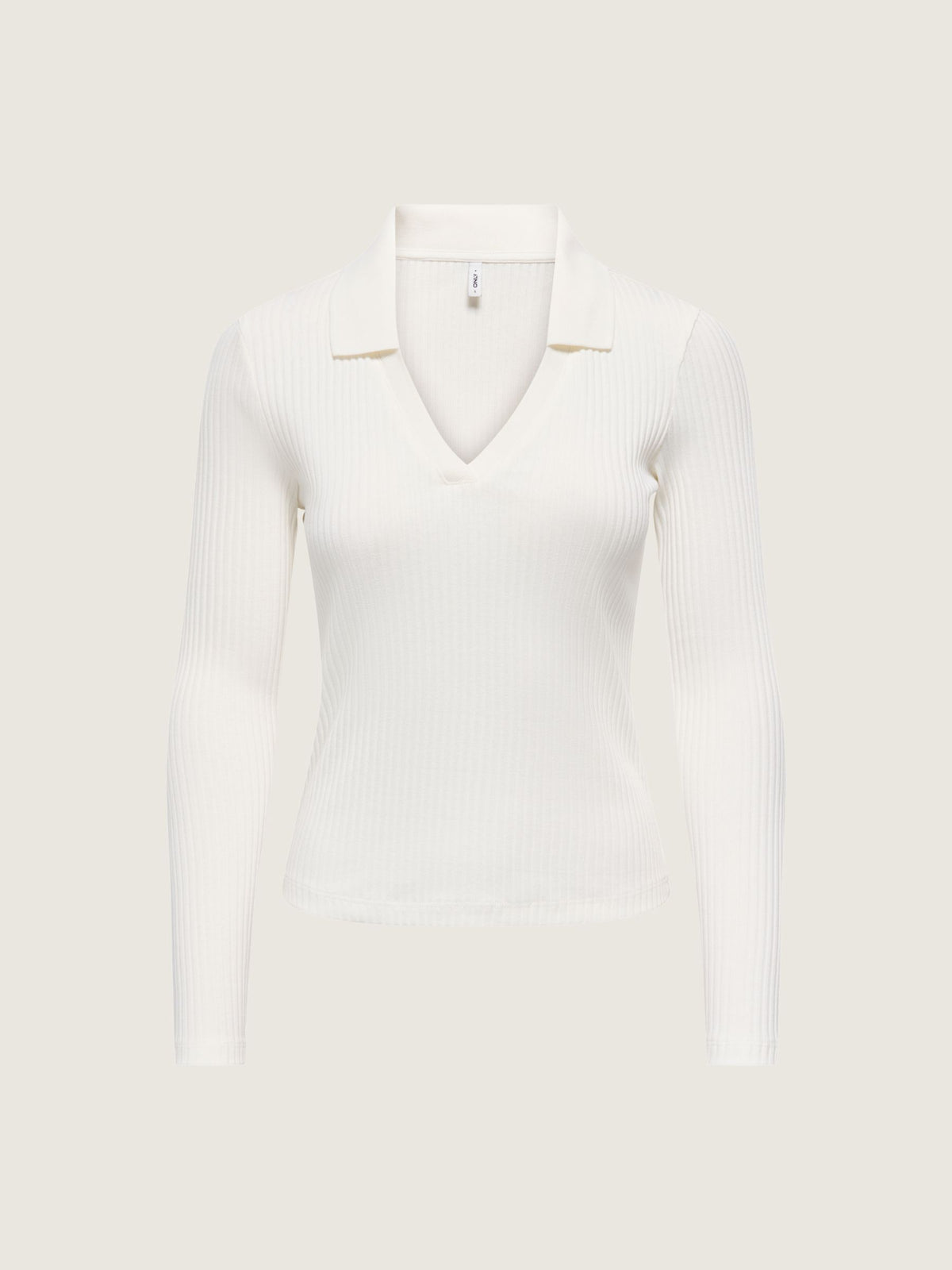 ONLY - Daisy V-neck Top - Cloud Dancer