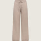 ONLY - Gigi Wide Knit Pants - Mocha Meringue Melange