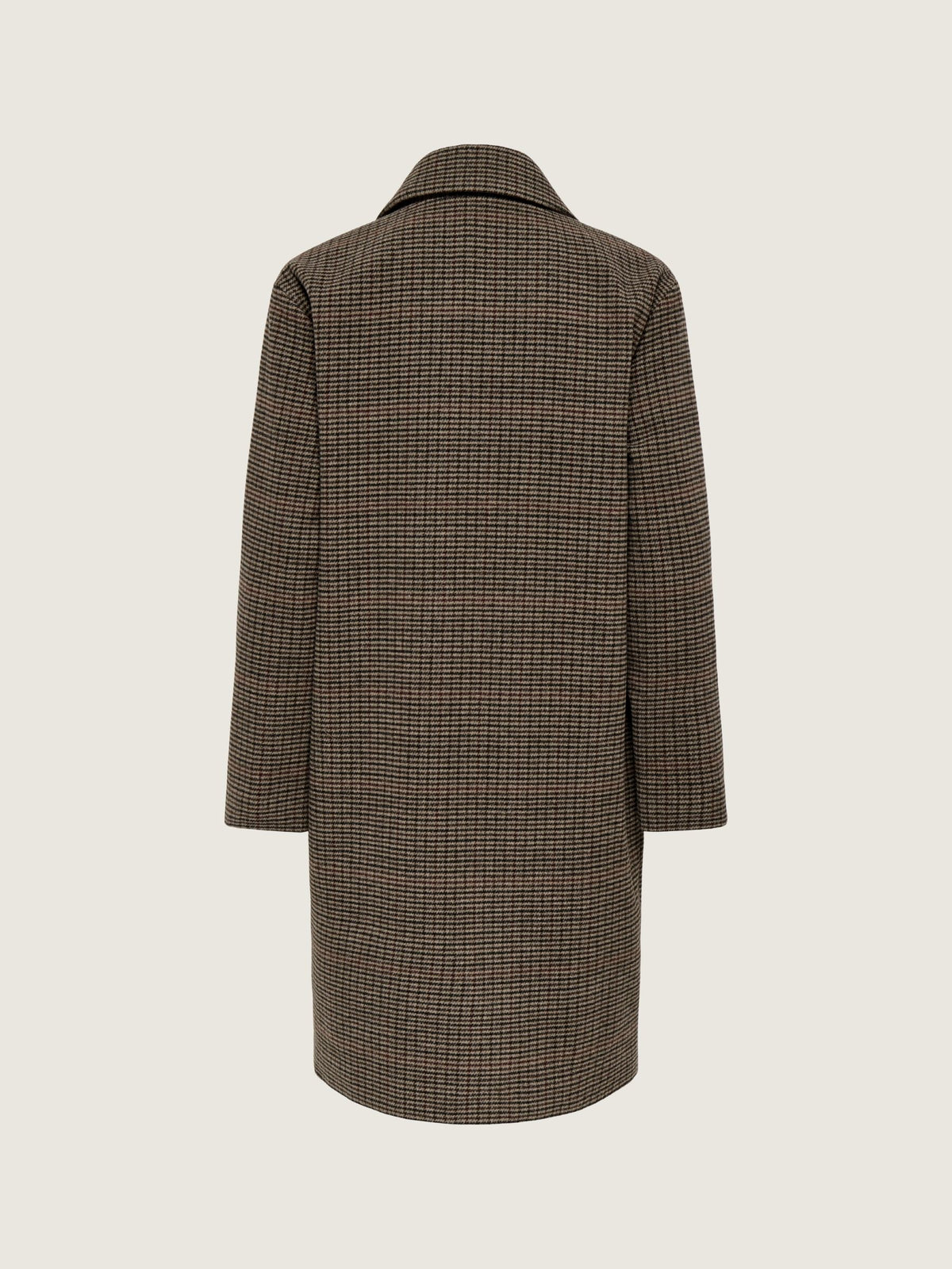 ONLY - Lulu Checked Long Coat - 