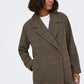 ONLY - Lulu Checked Long Coat - 