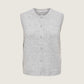 ONLY - Olivia Knit Sweater Vest - Light Grey Melange