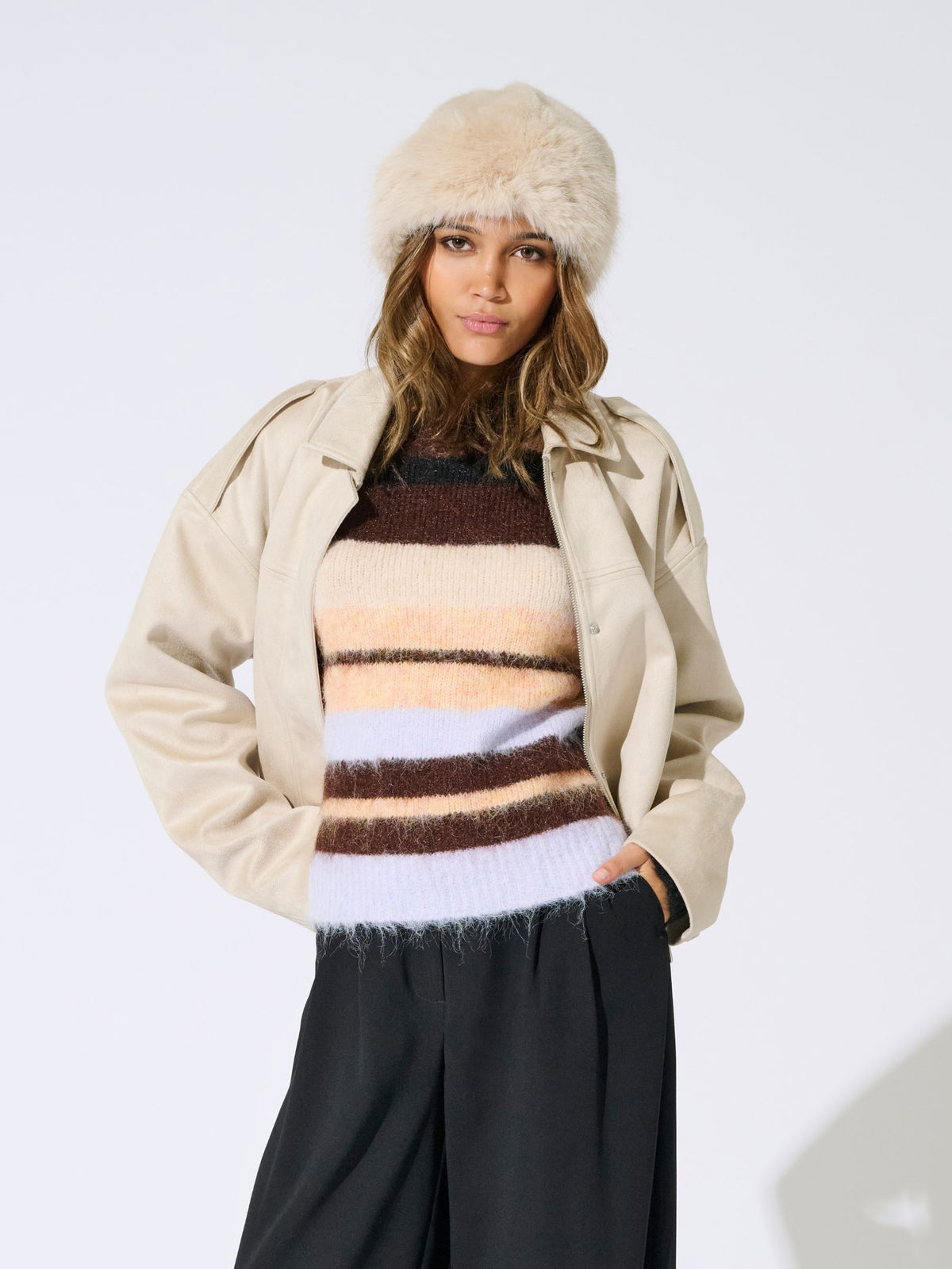 ONLY - Ruth Faux Fur Hat - 