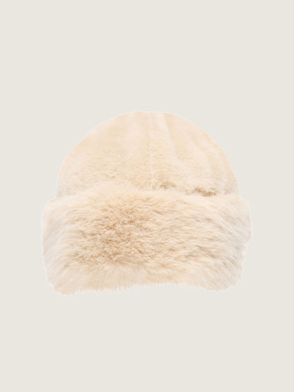 ONLY - Ruth Faux Fur Hat - Birch