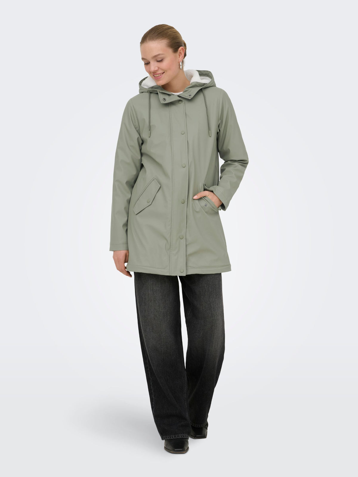 Sally Teddy-Lined Raincoat