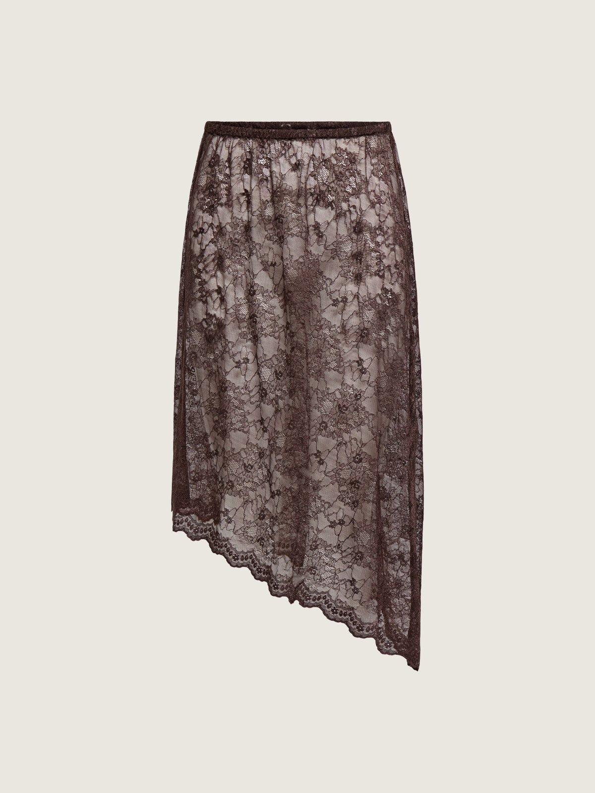 ONLY - Soba Lace Asymmetric Skirt - 