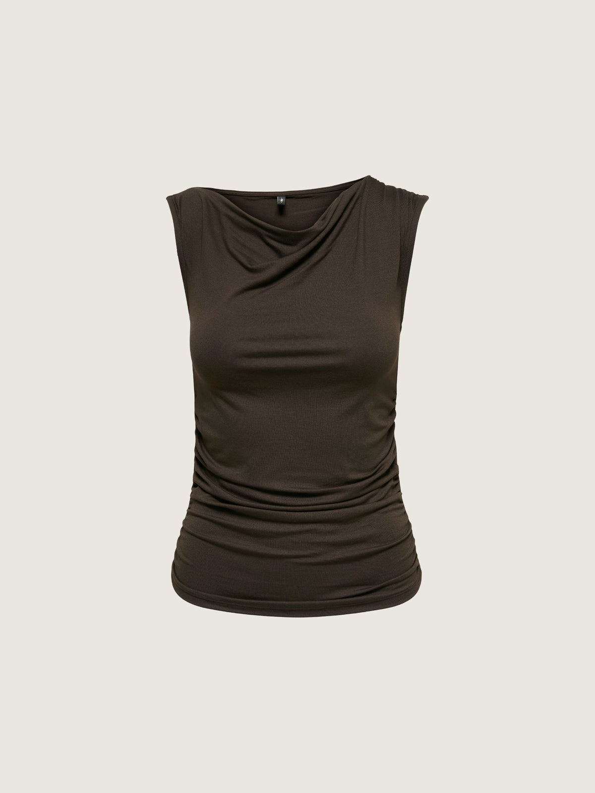 ONLY - Vanja Off Shoulder Shell Top - Coffee Bean