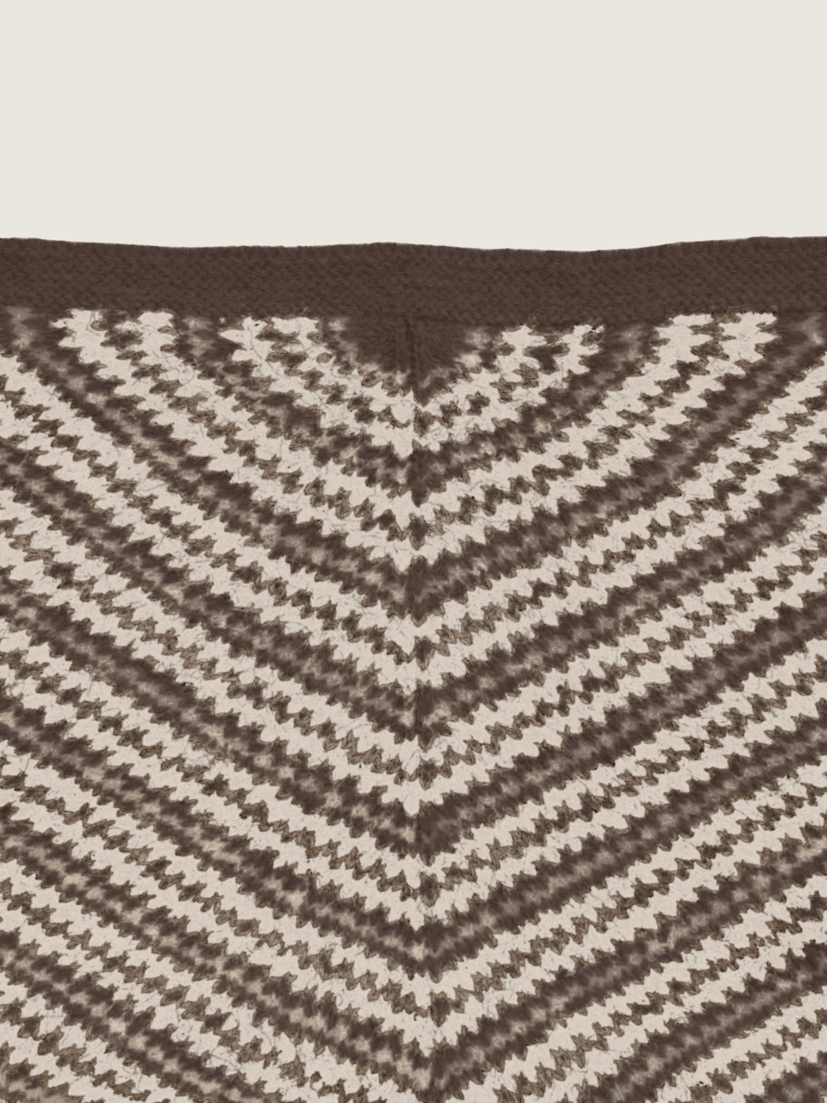 PIECES - Amonna Jacquard Stripe Triangle Scarf - 