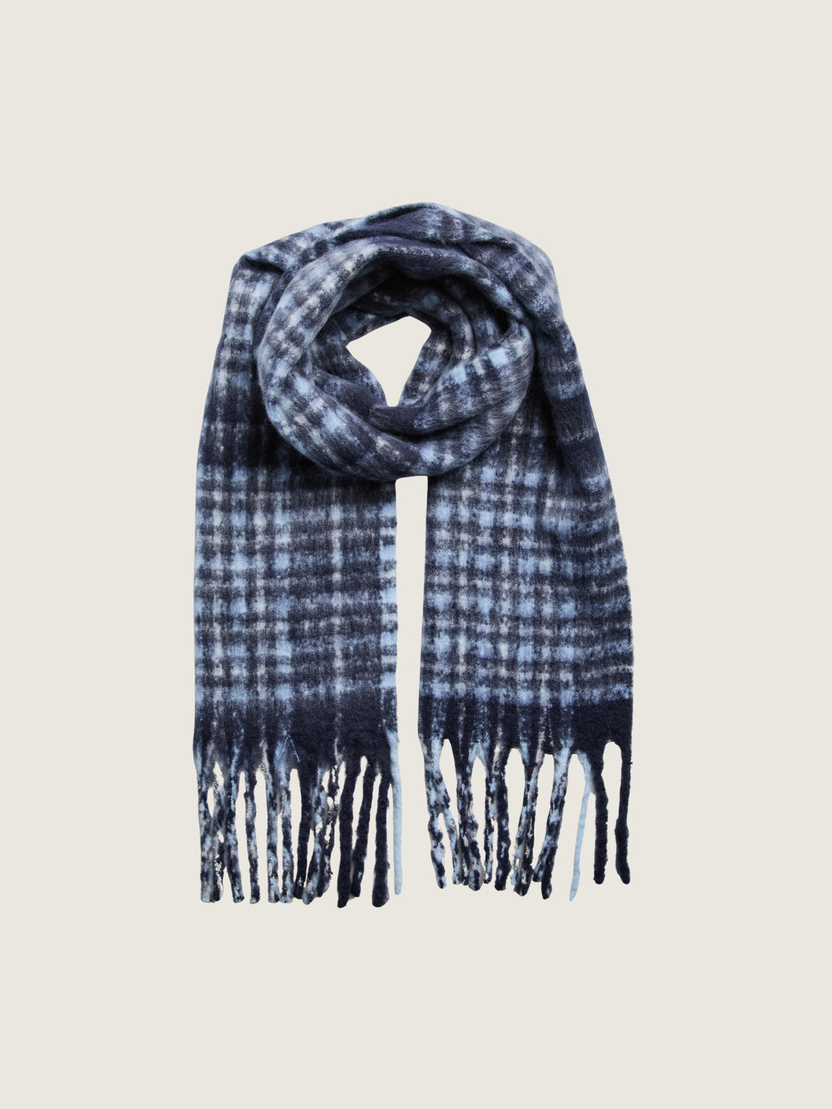 PIECES - Bea Long Scarf - Small Cashmere Blue / Maritime Blue