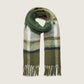 PIECES - Bea Long Scarf - Deep Lichen / Green Check