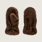 PIECES - Jutlandia Faux Fur Mittens - Ganache