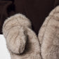 PIECES - Jutlandia Faux Fur Mittens - 