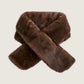 PIECES - Jutlandia Faux Fur Scarf - Ganache