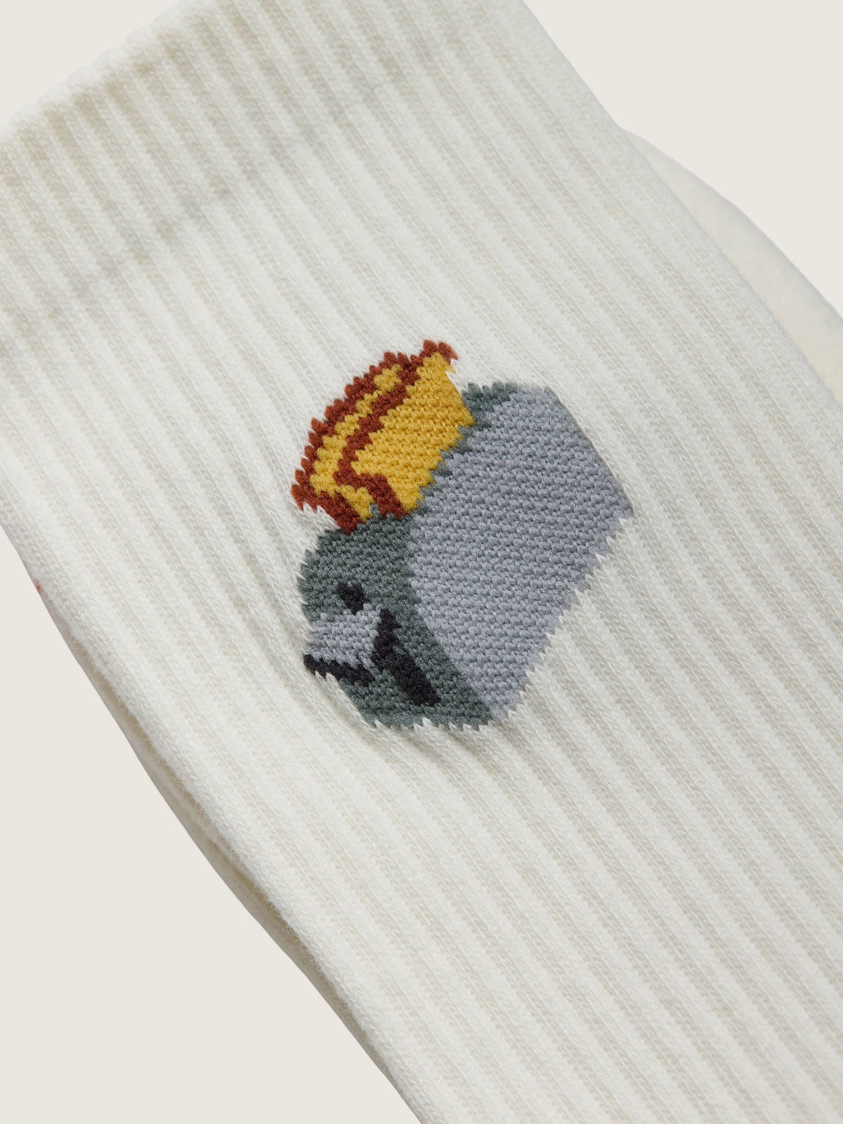 REVOLUTION - Jacquard Toast Crew Socks - 