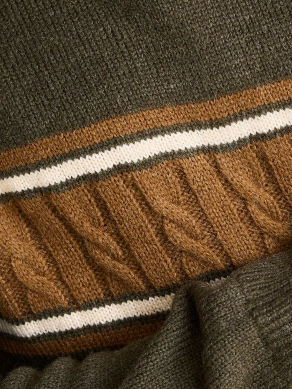 RHYTHM - Mohair Stripe Knit Sweater - 