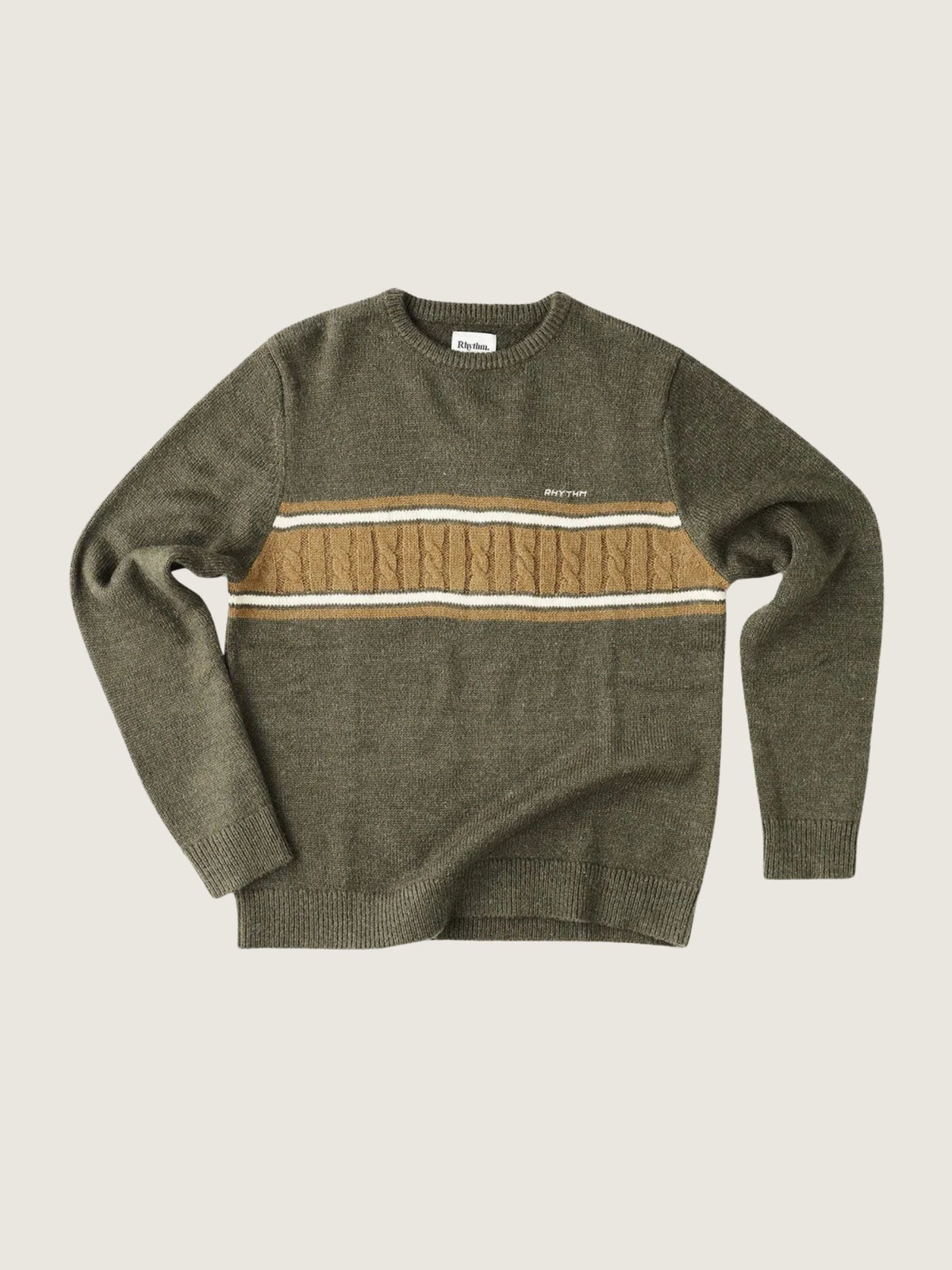 RHYTHM - Mohair Stripe Knit Sweater - 