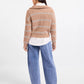 SADIE & SAGE - Warm Chai Quarter Zip Pullover Sweater - 