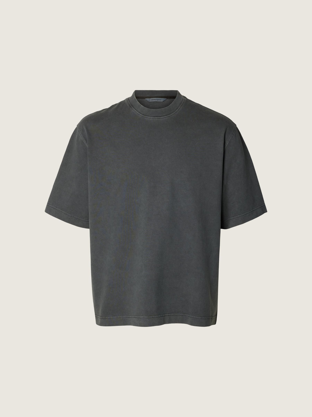 SELECTED - Cory Boxy Shortsleeve T-Shirt - Asphalt