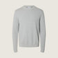 SELECTED - Dane Crewneck Sweater - Light Grey Melange