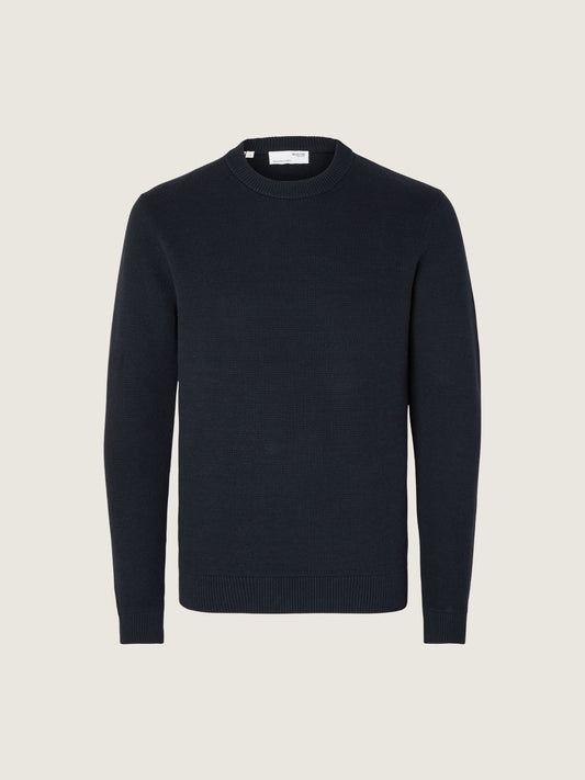 SELECTED - Dane Crewneck Sweater - Sky Captain