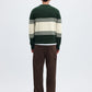 SELECTED - Dane Knit Striped Polo Sweater - 