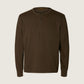SELECTED - Ronan Henley Top - Turkish Coffee