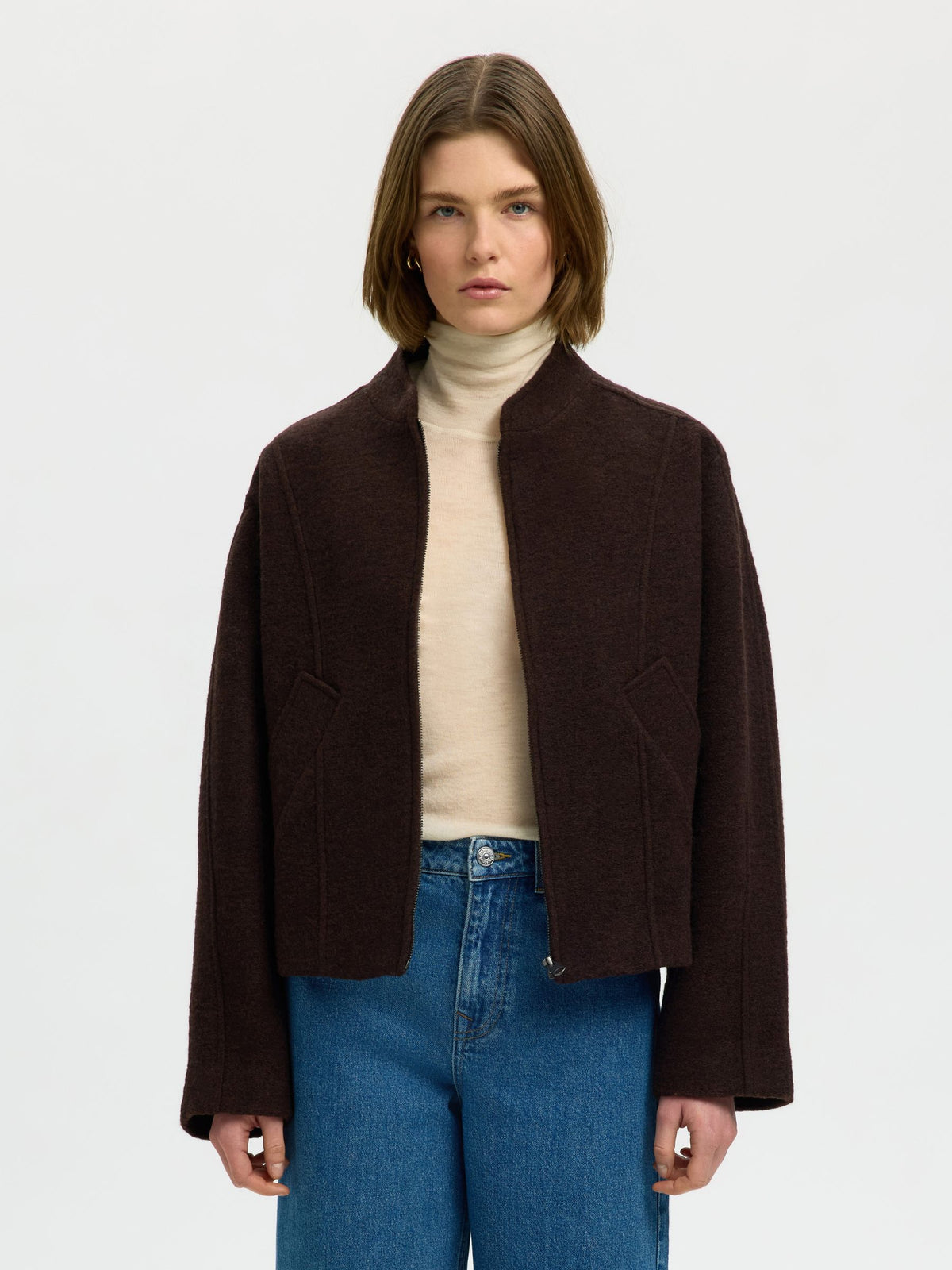 SELECTED FEMME - Jacqueline Wool Blend Jacket - 