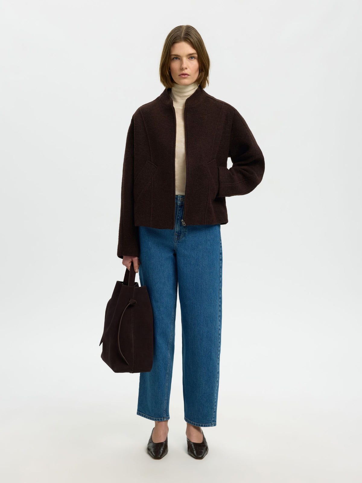 SELECTED FEMME - Jacqueline Wool Blend Jacket - 
