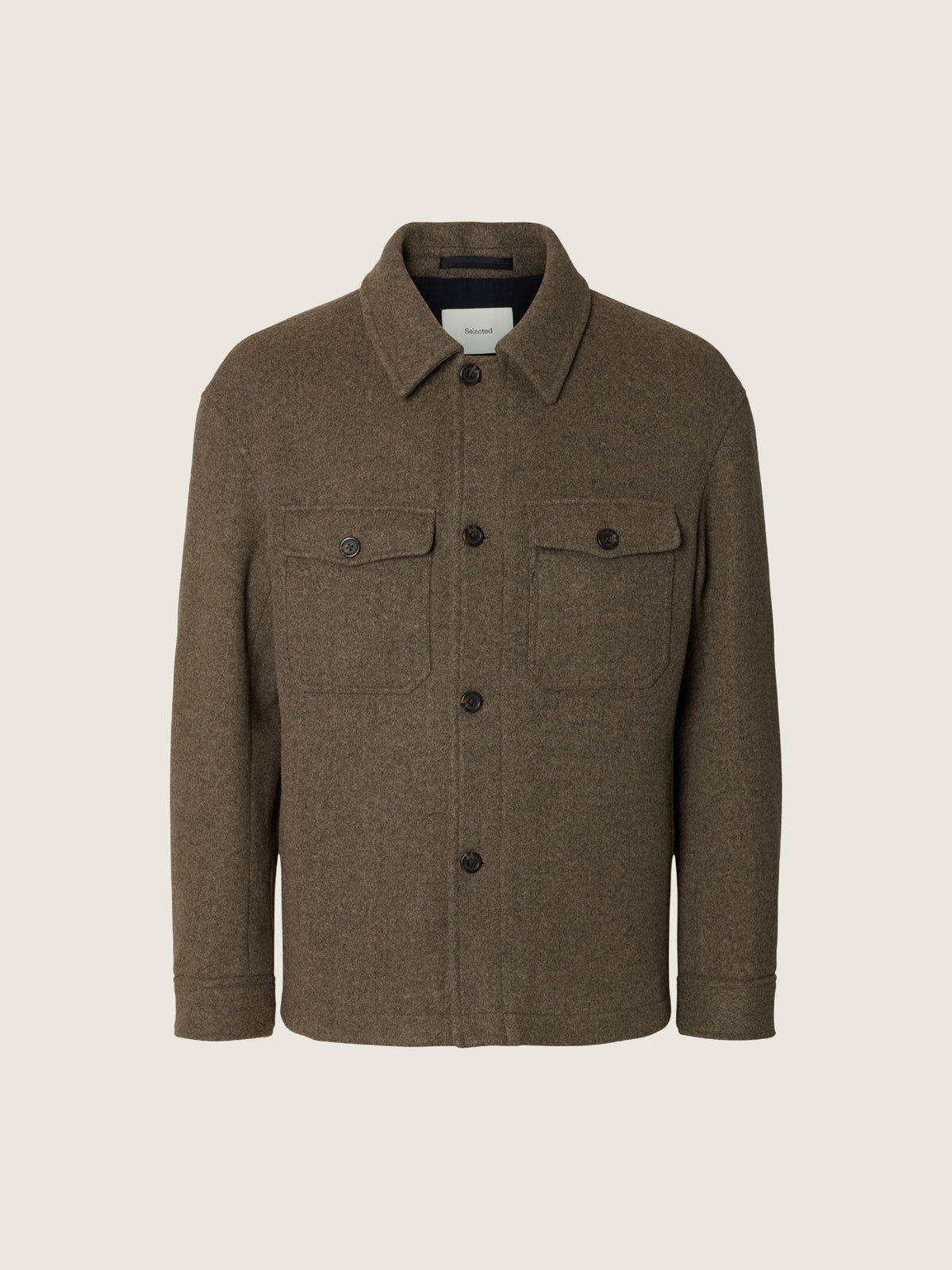 SELECTED - Mitch Wool Blend Overshirt - 