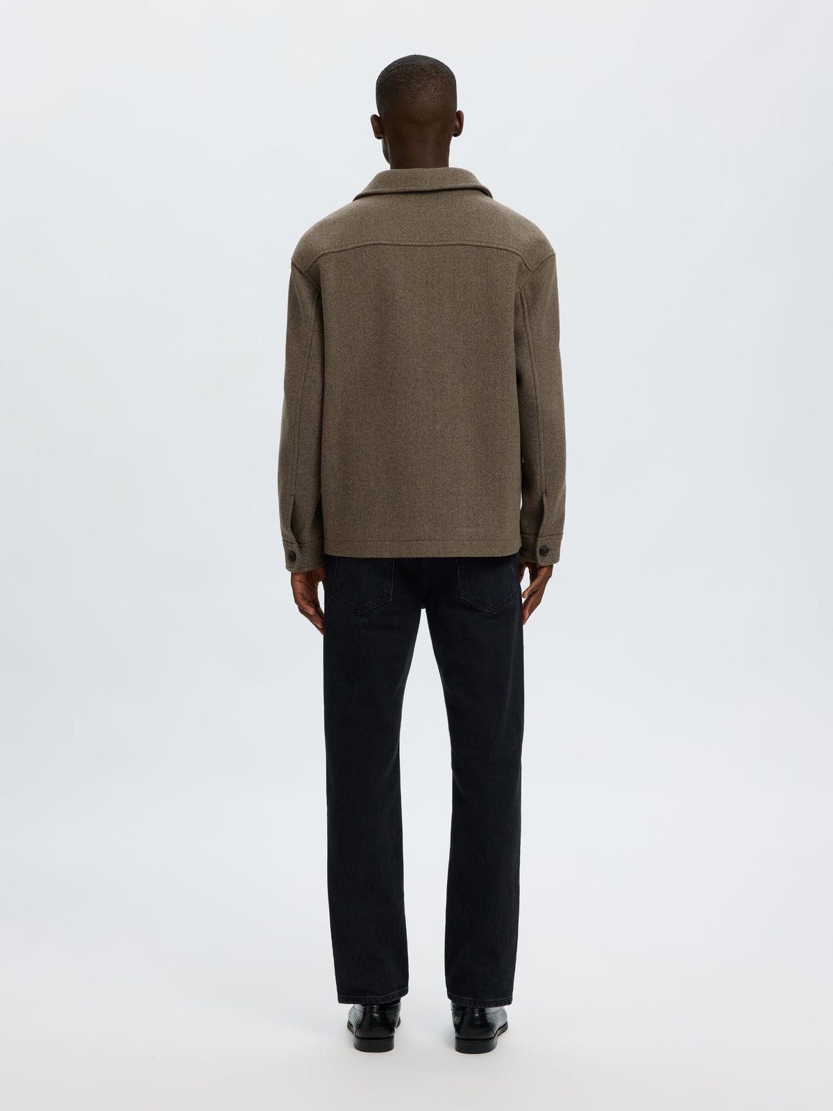 SELECTED - Mitch Wool Blend Overshirt - 