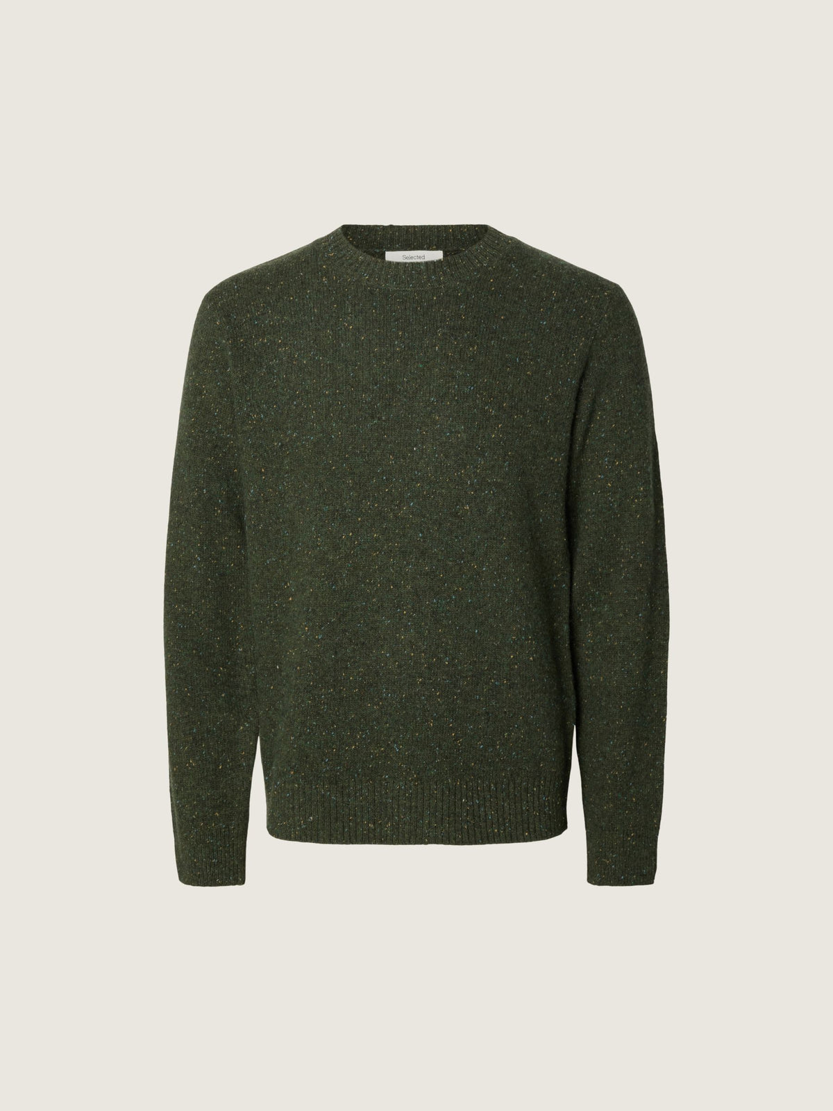 SELECTED - Neil Neps Crewneck Sweater - Forest Night