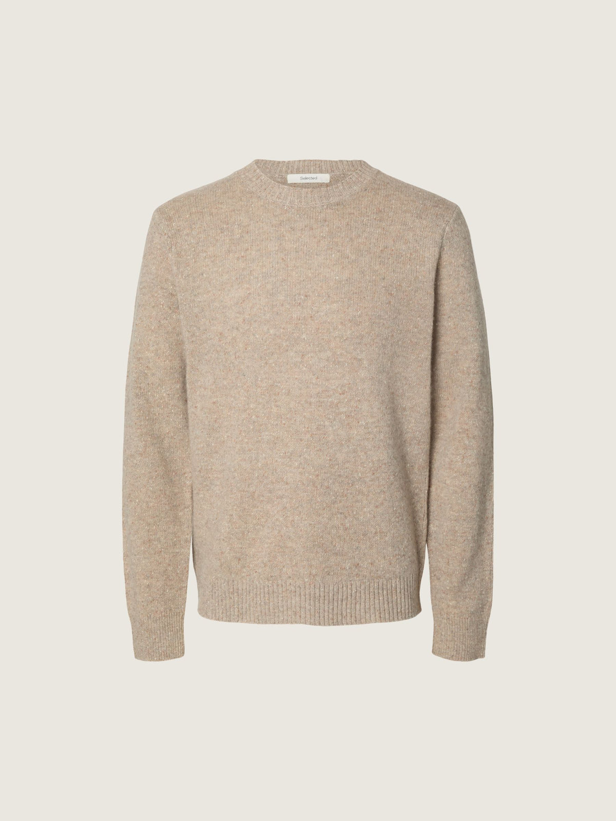 SELECTED - Neil Neps Crewneck Sweater - Oatmeal
