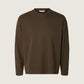 SELECTED - Taj Heavyweight Longsleeve Crewneck T-Shirt - Turkish Coffee