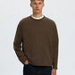 SELECTED - Taj Heavyweight Longsleeve Crewneck T-Shirt - 