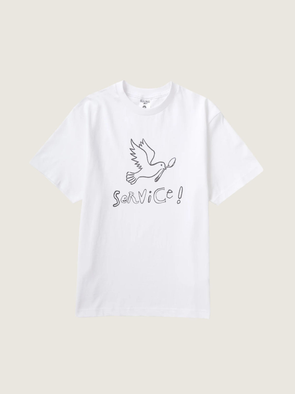 SERVICE WORKS - Dove Shortsleeve T-Shirt - White