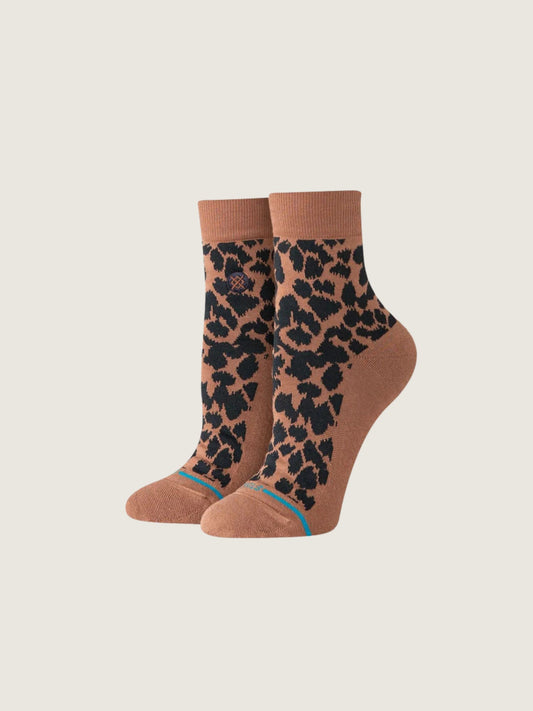 STANCE - Women's Leopard Lowrider Quarter Socks - 