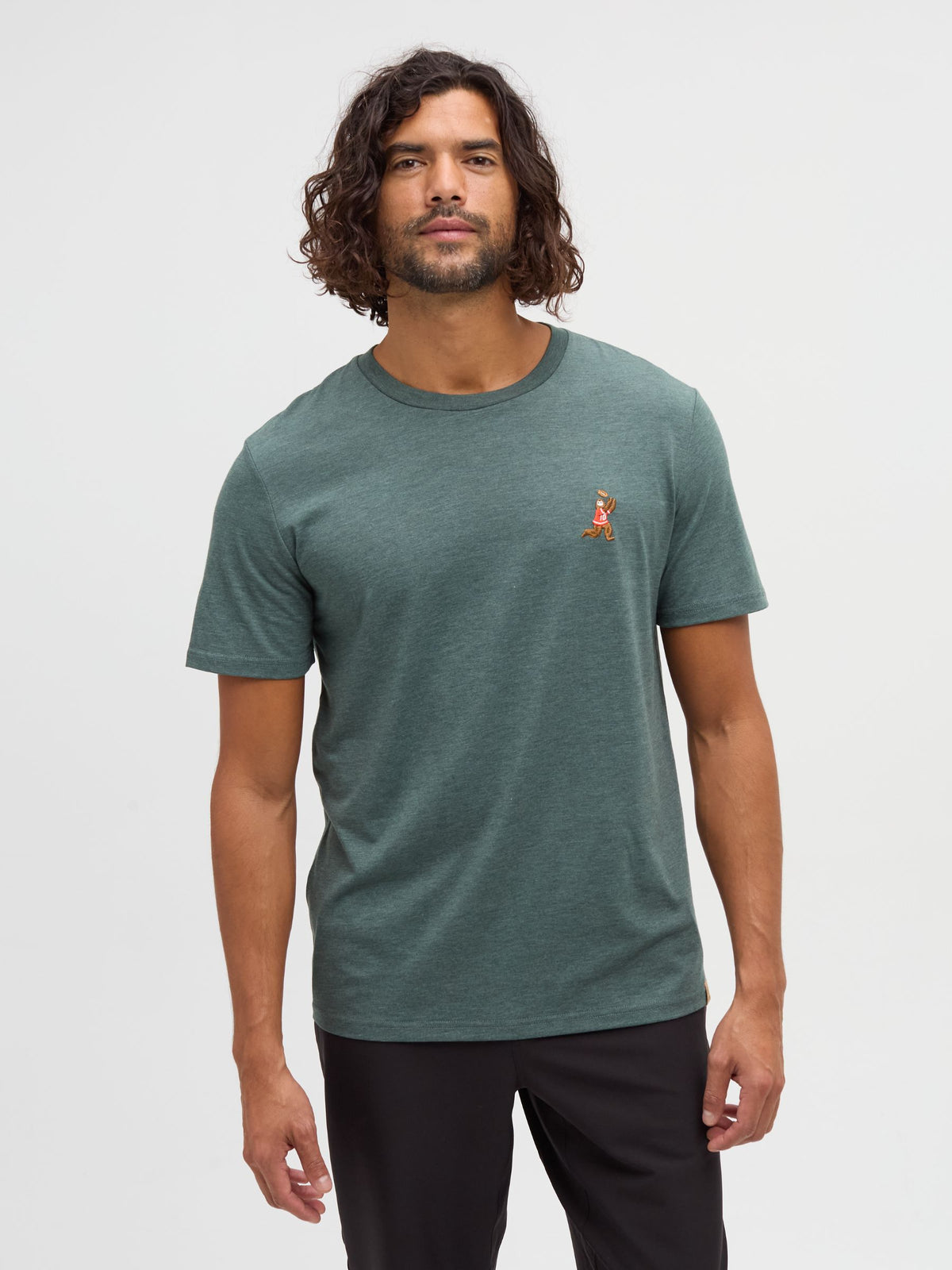 TENTREE - Sasquatch Football T-Shirt - Pine Green Heather