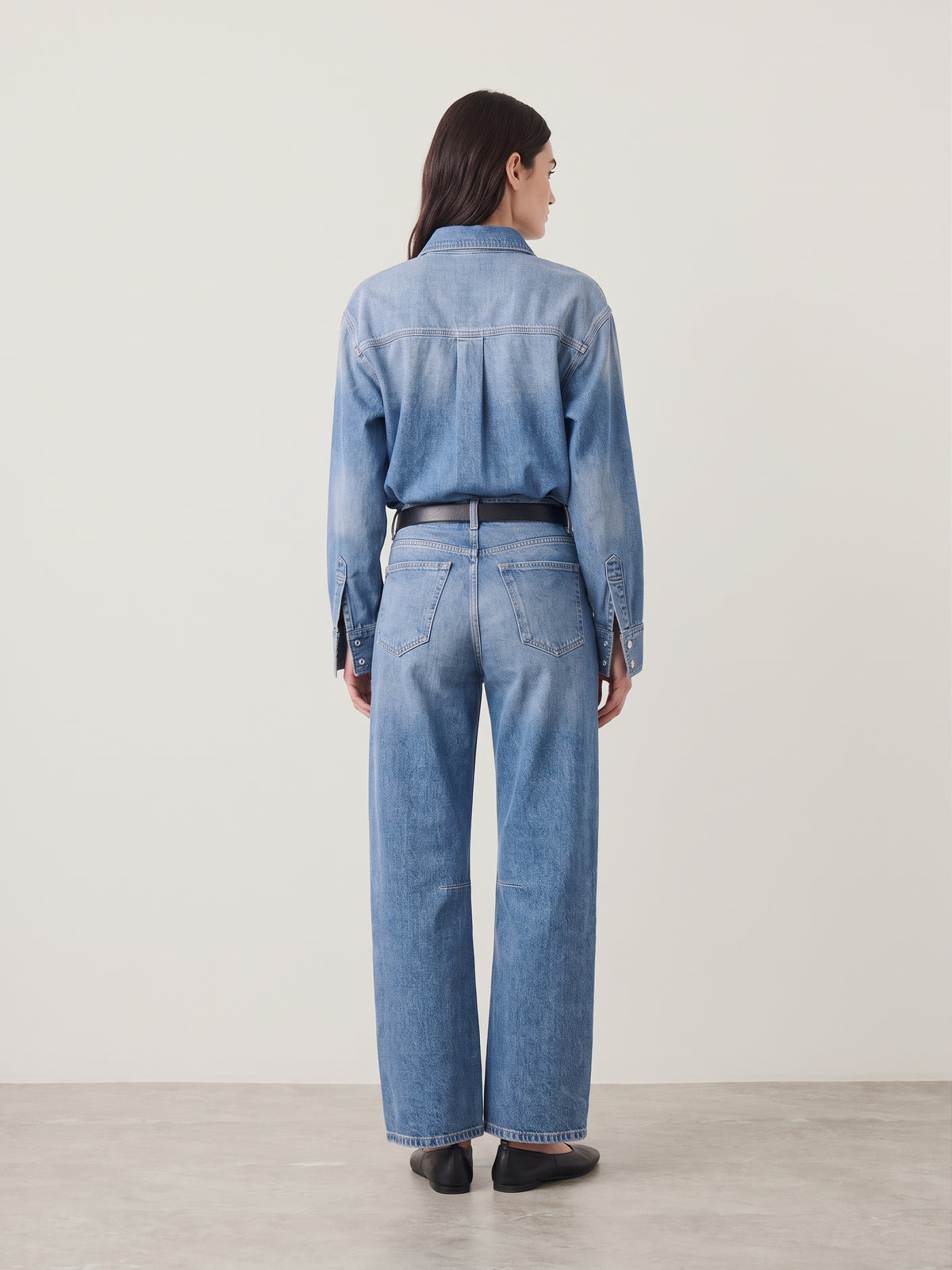 WARP & WEFT - BNA Soft Curve Barrel Jeans - 