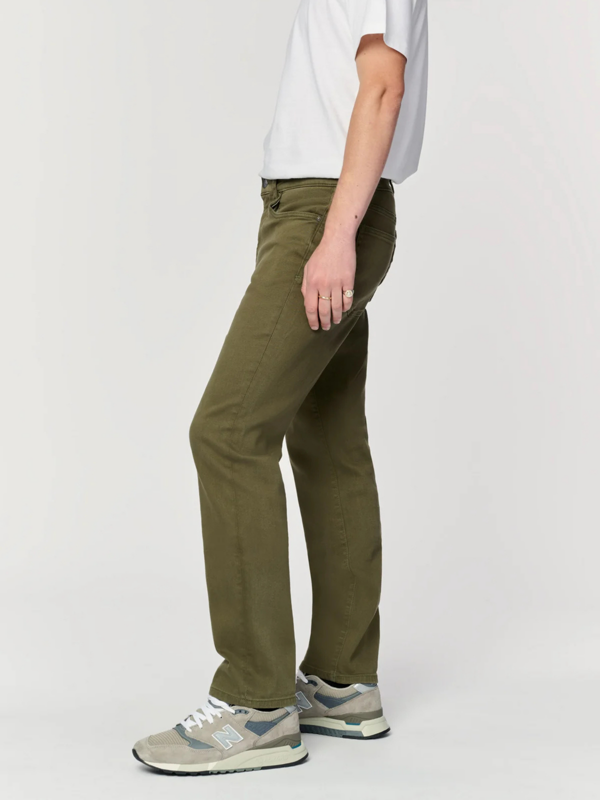 WARP & WEFT - ORD Straight Jeans - Moss Green - 
